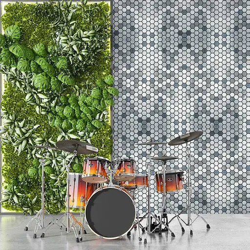 Самоклеюча алюмінієва плитка 300x300x3 мм Срібна мозаїка із дзеркальними вставками SW-00001928 - фото 7