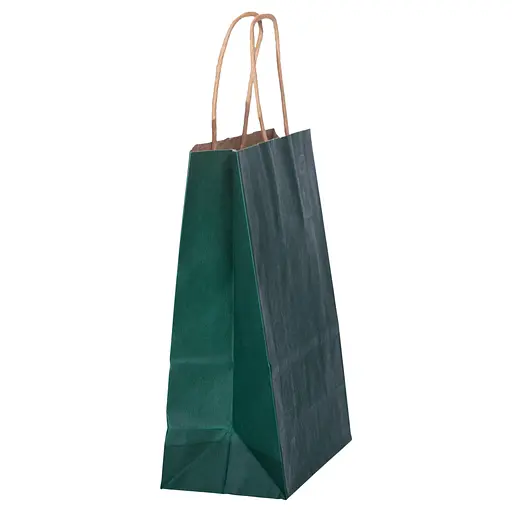 Подарочный пакет Yiwu 15х8х21 см 12 штук зеленый HP-10359-5GR - фото 3