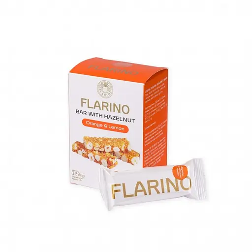 Батончики Flarino з фундуком, лимоном та апельсином 132 г (HLO-130)
