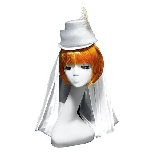 Шляпка Наездница белая - фото 1