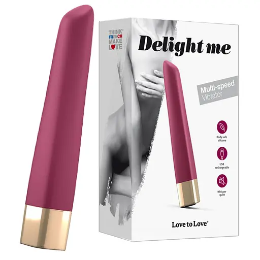 Вібратор Love To Love Delight Me 12.5 см бордовий - фото 4
