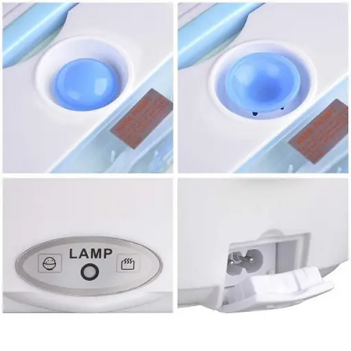 Электрический ланч-бокс контейнер Electronic Lunchbox YS 001 40 W с подогревом термос для еды голубой - фото 9