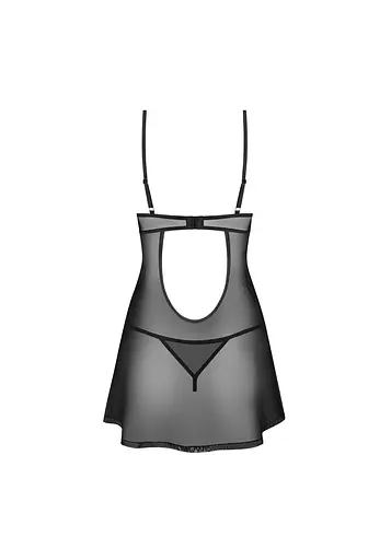 Сорочка Obsessive Euridia XL/2XL (чорний) - фото 3