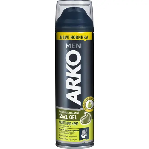 Гель-аэрозоль для бритья Arko Масло семян конопли 200 мл