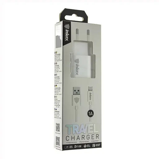 Сетевое зарядное устройство для Inkax CD-08 1A 1USB / Lightning - фото 1