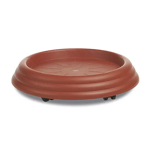 Поддон пластиковый GERVASO, 35 см круглый с роликами (81350)