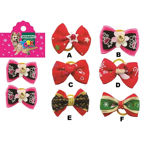 Бантики для собак TatraРet York 3.5-4 см 2 шт. красные