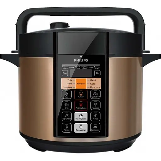 Мультиварка-скороварка Philips Daily Collection 1000 Вт чорна (HD2139/40) - фото 2