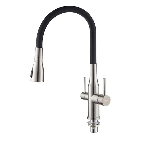 Змішувач для кухні на дві води Koer KI-72024-02 KR5011 Нержавіюча сталь - фото 6