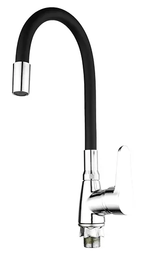 Змішувач для кухні Mixxus Elvis 014 з гнучким виливом MI6305 Хром - фото 1