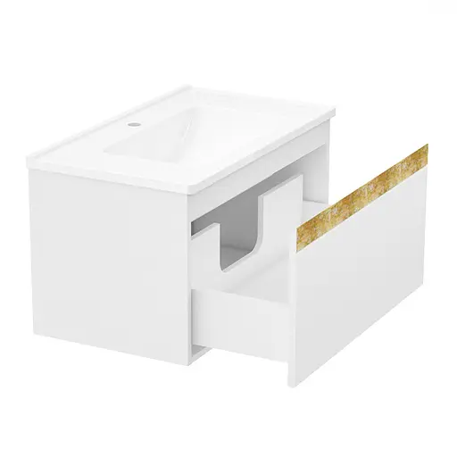 Тумба з умивальником Volle Classic Neo 80 см 1943.328007 Білий - фото 2