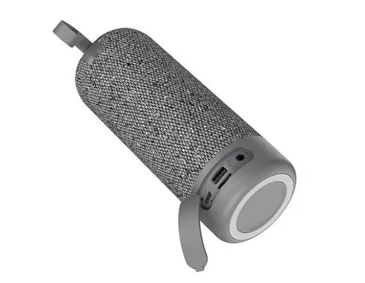 Портативна бездротова Bluetooth-колонка TG-619C з потужним звучанням LED-підсвіткою та ремінцем для перенесення Сірий - фото 3