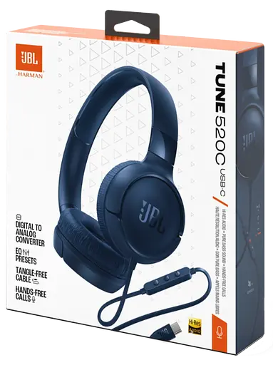 Гарнитура JBL TUNE 520C Blue (JBLT520CBLU) - фото 10