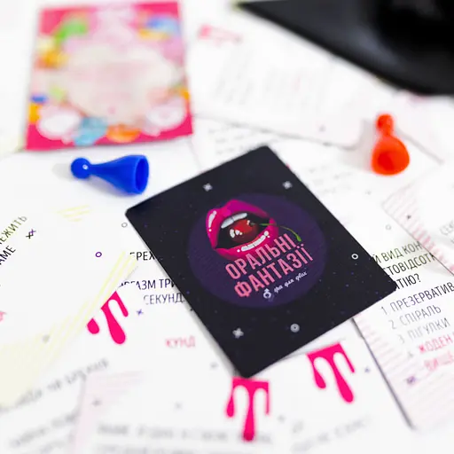 Настільна гра "Оральні фантазії" Fun Games FGS49 зі стрічкою-пов'язкою - фото 2