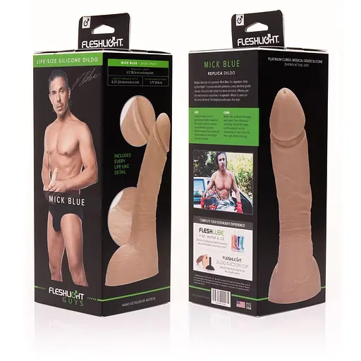 Фалоімітатор Fleshlight Guys: Mick Blue Dildo, по зліпку пеніса - фото 2