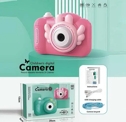Фотоаппарат детский, фото, видео, карта памяти, 1205A (В ассортименте) - фото 2