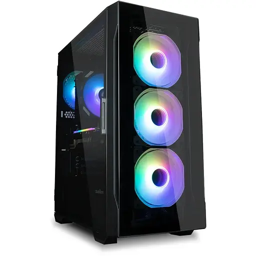 Zalman Корпус I3 Neo TG, без БП, 1xUSB3.0, 2xUSB2.0, 4x120mm RGB fans, TG Side/Front Panel, ATX, черный