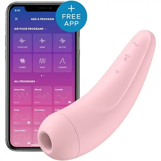 Вибратор с вакуумной стимуляцией Satisfyer Curvy 2+ Pink SO3782 (95851) - фото 2