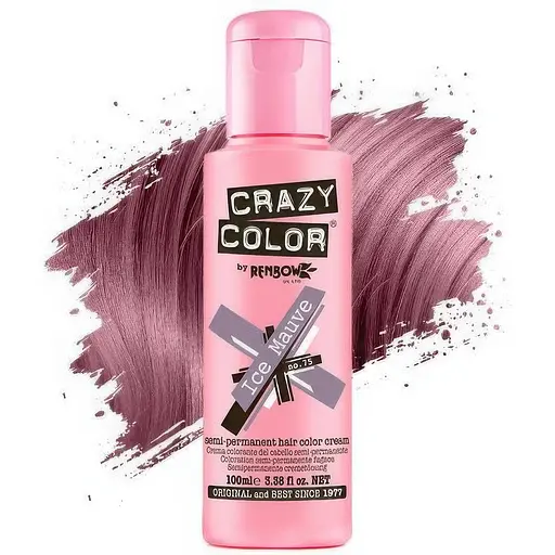 Тінт-фарба для волосся Crazy Color відтінок 75 айс-мауве сіро-фіолетовий 100 мл