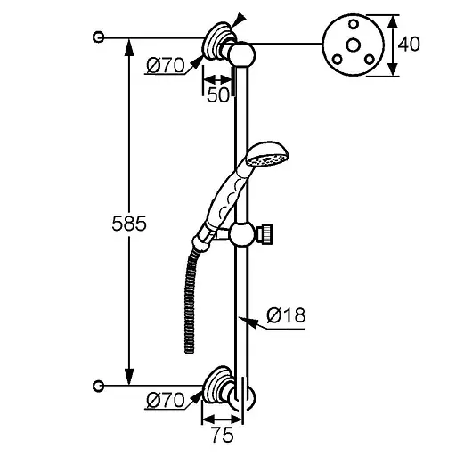 Душовий гарнітур Kludi Adlon 2710305 - фото 5