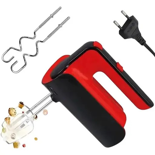 Ручной миксер Domotec R.6653R 9332 с насадками 5 скоростей 800 Вт