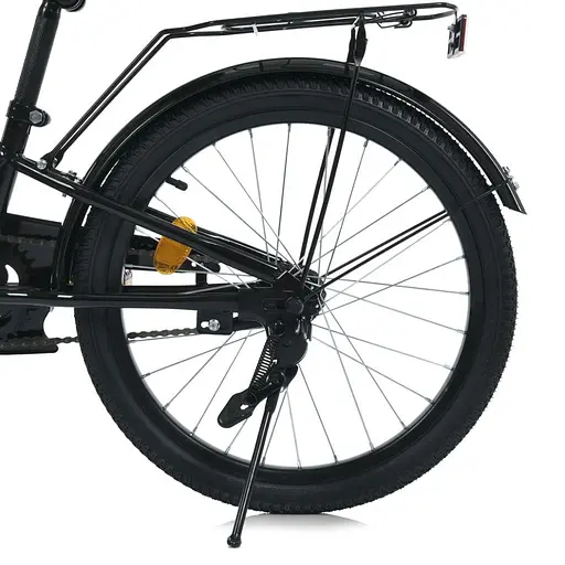 Велосипед дитячий MB 20015-1 колеса 20 дюймів, чорно-зелений - фото 3