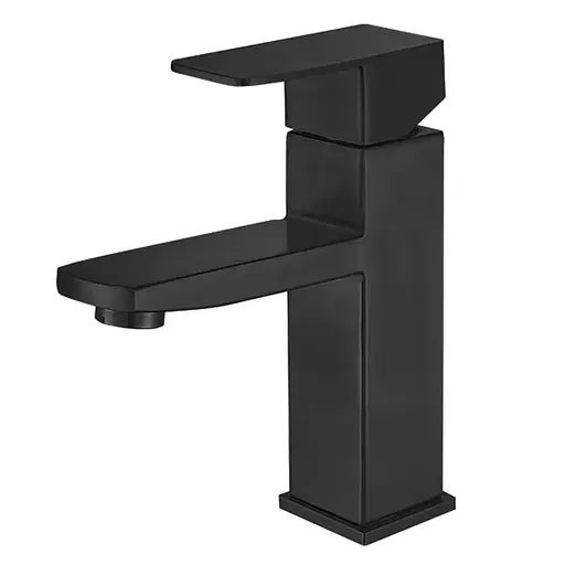 Смеситель для умывальника Champion KUB-001 Black CH0312 Черный матовый - фото 1