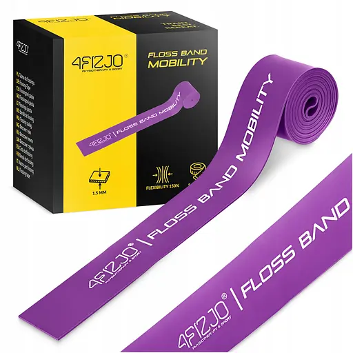 Стрічка компресійна для флосингу 4Fizjo Floss Band 207 x 5 x 0.15 см Violet (P-5905973405225) - фото 2