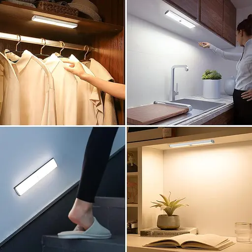 Світлодіодне освітлення шафи TASMOR з датчиком руху, 60 світлодіодів - фото 3