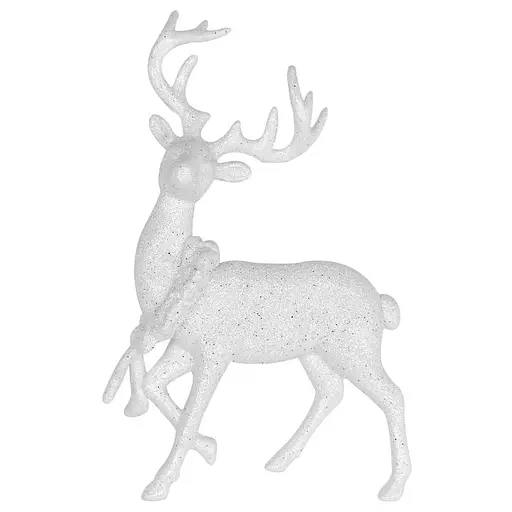 Елочная игрушка MIS LT Олень 8,5х13х3 см белый - фото 1