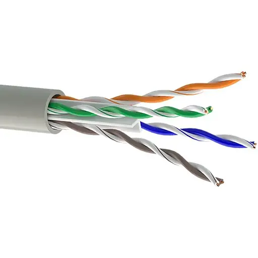 Кабель Одескабель КПВонг-HF-ВП (250) 4x2x0,54 (U/UTP-cat.6 LSOH), CU, для внутр. робіт, 305м
