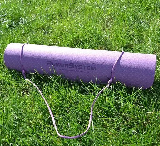 Коврик для йоги и фитнеса Power System PS-4060 TPE Yoga Mat Premium Purple (183х61х0.6) (4060PI-0) - фото 3
