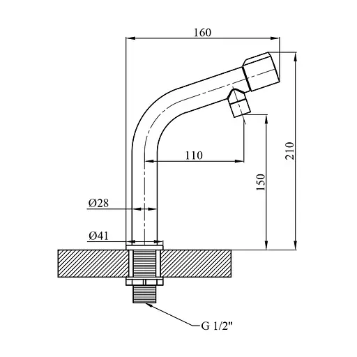Кран на одну воду Kroner KRP Edelstahl Klassisch - ESG097 (CV022971) - фото 6