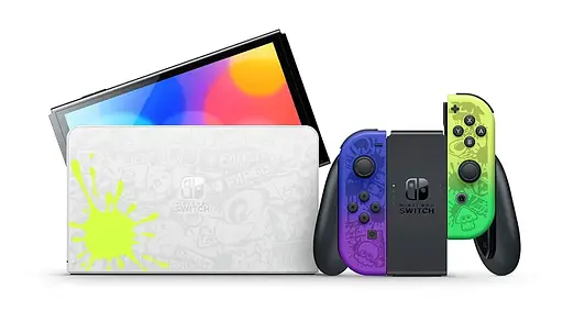 Портативная игровая консоль Nintendo Switch OLED Model Splatoon 3 Edition - фото 3