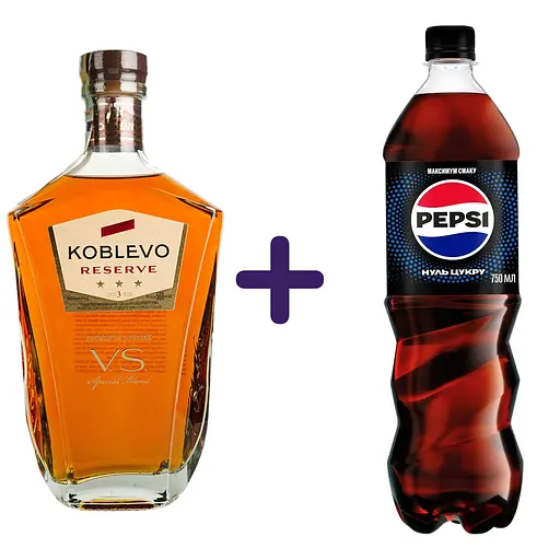 Коньяк України Koblevo Reserve VS, 40%, 0,5 л (685323)