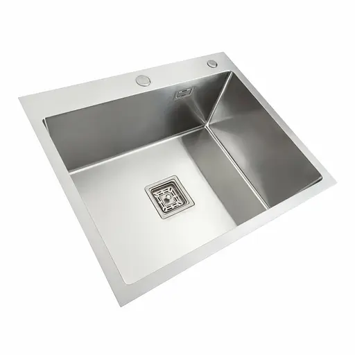 Кухонная мойка Platinum Handmade 60x50 (600x500x230 мм) PVD HSB, Нержавеющая сталь - фото 3
