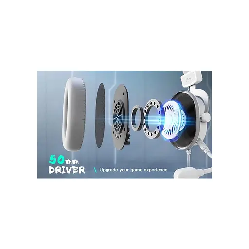 Навушники Fifine H6 RGB 7.1 White (H6W) - фото 10