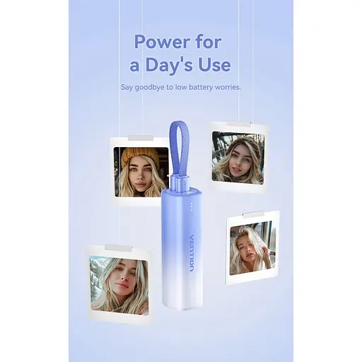 Павербанк Vention Blue 5 000 mAh / 20 Вт (FHWL0) - фото 6