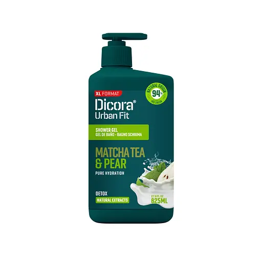 Гель для душу Очищуючий Детокс Чай Матча та груша Dicora Urban Fit 825 мл - фото 1