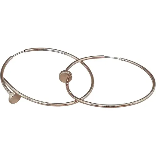 Золоті сережки-кільця Favoritum Цвяхи. 210266