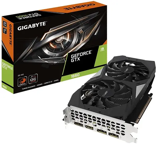 Видеокарта Gigabyte GTX 1660 6Gb OC (GV-N1660OC-6GD) (GDDR6, 192 bit, PCI-E v3.0) Б/у - фото 6