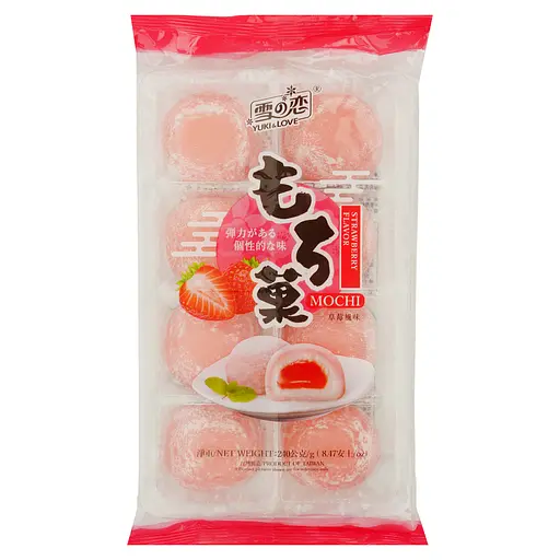 Мочи (моти) Yuki & Love со вкусом клубники 240 г