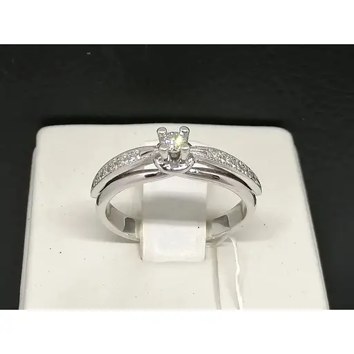 Золоте кільце Гаразд з діамантами. 3022652 16,5 - фото 4