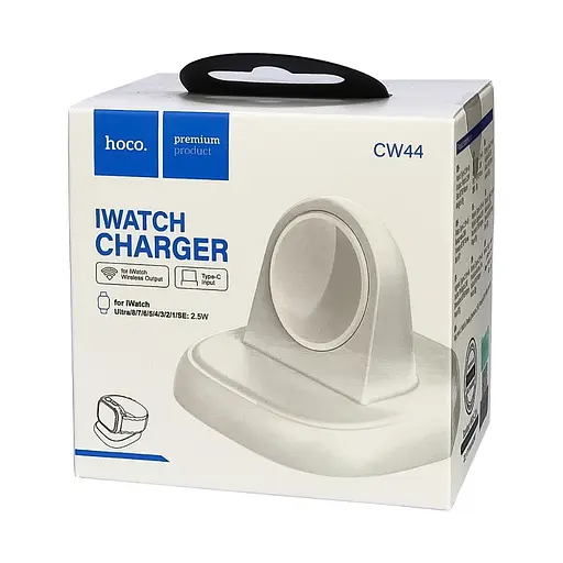 Зарядний пристрій iWatch Hoco CW44 білий - фото 2
