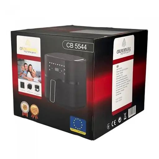 Аэрофритюрница безмасляная Crownberg CB 5544 6 л электрическая с сенсорным управлением 2000 Вт - фото 3