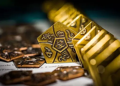 Аксесуар Games 7 Days Набір металевих монет для гри Сплячі Боги Metal Coins Sleeping Gods укр. (SB006U) - фото 3