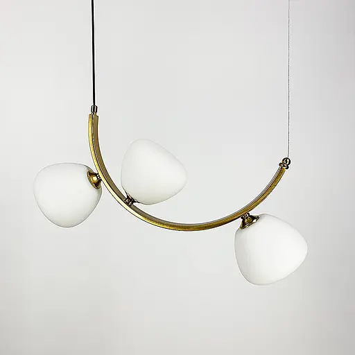 Вражаюча люстра MODERN FLORAL ARCH на 3 плафони Line.F C 18D/3 AB - фото 1