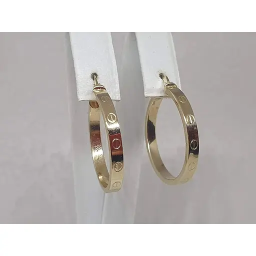 Золоті сережки-кільця Favoritum. 2562_1 - фото 3