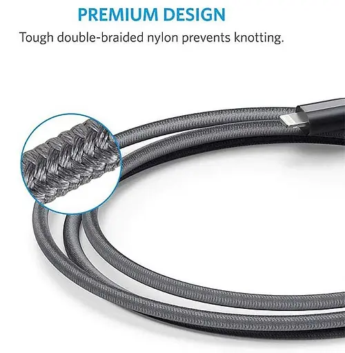 Кабель Anker Powerline Select + Lightning - 1.8 м Black (6595749) - фото 3