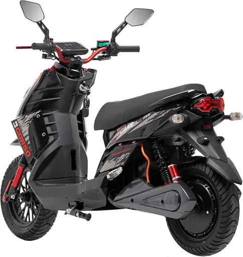 Электроскутер Двухместный Corso Hurricane (2500W 72V/40Ah) Красный - фото 3